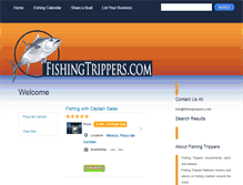 Tablet Screenshot of fishingtrippers.com